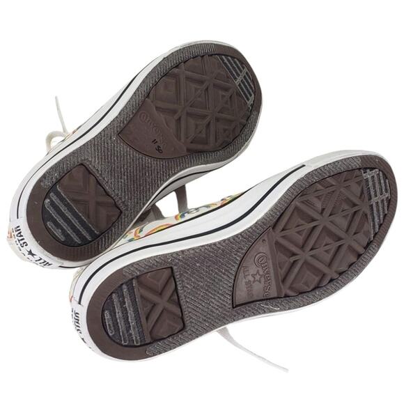 CONVERSE ALL STAR RAINBOW LOW TOP CANVAS SNEAKERS MENS SIZE 4 WOMENS SIZE 6 LGBT - Picture 7 of 8